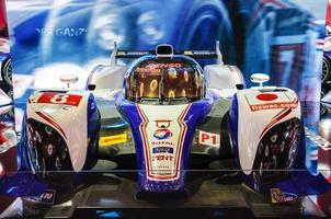 frankfurt - 21 de setembro toyota ts030 hybrid apresentado como estreia mundial na 65th iaa internationale automobil ausstellung em 21 de setembro de 2013 em frankfurt, alemanha foto