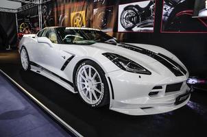 frankfurt - setembro 2015 chevrolet corvette stingray conversível c foto