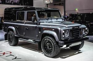 frankfurt - setembro de 2015 land rover defender 110 startech presente foto