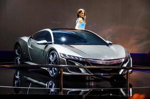 moscou, rússia - conceito honda nsx de agosto de 2012 apresentado como estreia mundial no 16º salão internacional de automóveis mias moscou em 30 de agosto de 2012 em moscou, rússia foto