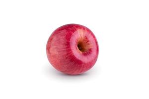 maçã vermelha isolada em um fundo branco foto
