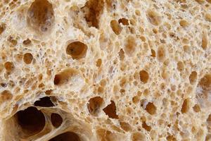 polpa de pão. close-up de migalhas de pão. pão de arte. foto