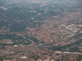 vista aérea de moncalieri foto