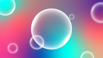um papel de parede bolha com um fundo gradiente colorido foto