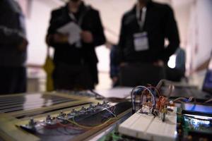 placa-mãe de circuito elétrico de alta tecnologia foto