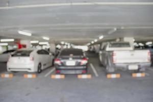 interior do estacionamento de carros desfocar o fundo da ilustração, resumo desfocado foto
