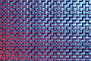 padrão geométrico azul e vermelho de ilustração 3D. conjunto de quadrados em fundo monocromático, padrão. fundo de geometria, padrão foto
