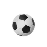 bola de futebol isolada em um fundo branco, renderização em 3d foto