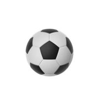 bola de futebol isolada em um fundo branco, renderização em 3d foto
