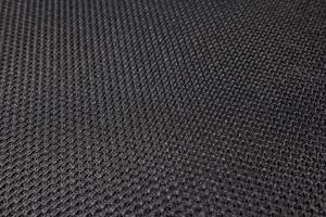 textura de tecido preto áspero, tecido de malha de algodão foto