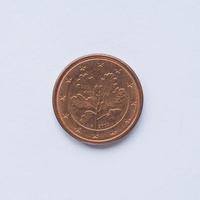 moeda alemã de 1 centavo foto