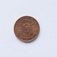 moeda austríaca de 1 cêntimo foto