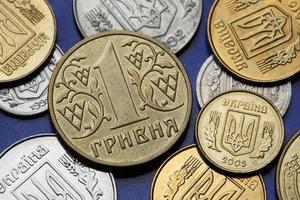 moedas da ucrânia foto