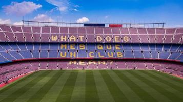 barcelona, espanha, 2022 - camp nou em barcelona espanha foto