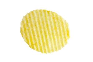 batata frita isolada no fundo branco foto