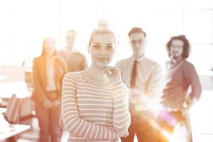 grupo de reunião de grupo de negócios bem-sucedida foto