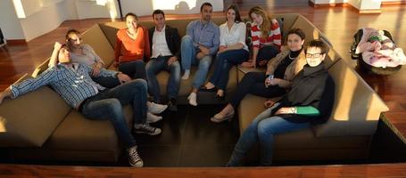 equipe de pessoas de negócios na reunião foto