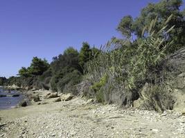 a praia de katakolon foto