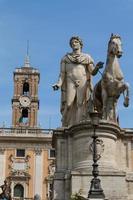 roma, itália, 2022 - praça campidoglio piazza del campidoglio em roma, itália foto