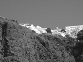 ilha de santorin na grécia foto