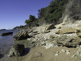 a praia de katakolon foto