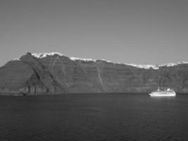 ilha de santorin na grécia foto