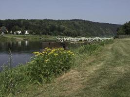 o rio weser na alemanha foto