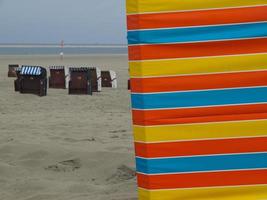 zhe ilha de borkum no mar do norte foto