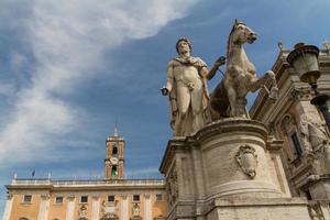 roma, itália, 2022 - praça campidoglio piazza del campidoglio em roma, itália foto