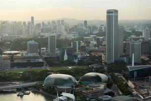 vista do horizonte da cidade de singapura foto