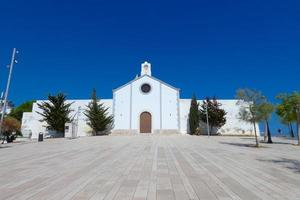 vistas da bela cidade de sitges na costa mediterrânea catalã. foto