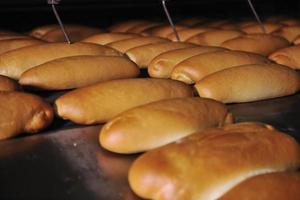 produção da fábrica de pão foto