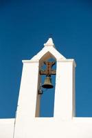 antiga igreja branca de santa anges de la corona, ibiza, espanha. foto