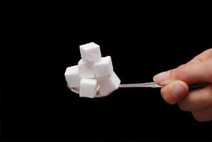 visualização de cubos de açúcar foto