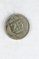25 peru kurus moeda prata alu