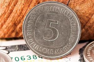 5 cinco marcos alemães bundesrepubik deutschland