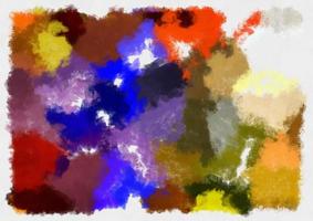 ilustração estilo fundo imagem padrão abstrato várias cores vibrantes ilustração estilo aquarela pintura impressionista. foto