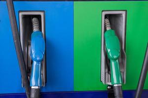 gasolina colorida de óleo combustível foto