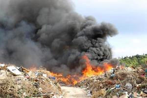 fogo - queima descontrolada causando danos materiais. foto