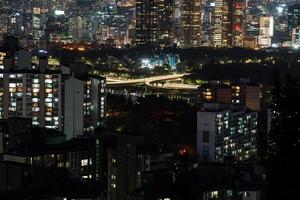 a visão noturna de jung-gu, seul, coreia foto