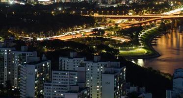 a visão noturna de jung-gu, seul, coreia foto