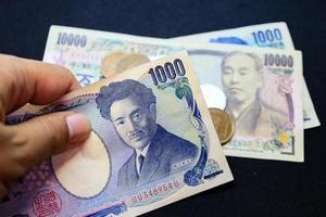 iene japonês, moeda, dinheiro foto