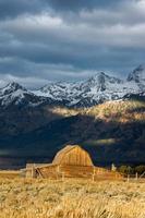 Wyoming, EUA. vista da linha mórmon perto de jackson wyoming foto