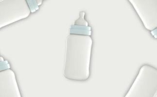 design de maquete de garrafa de leite foto