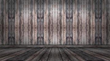 parede marrom e fundo de madeira da sala de piso foto
