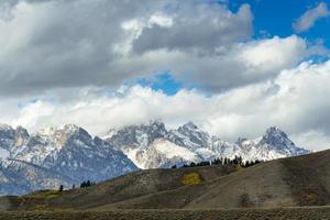 vista panorâmica da zona rural ao redor do parque nacional grand teton foto