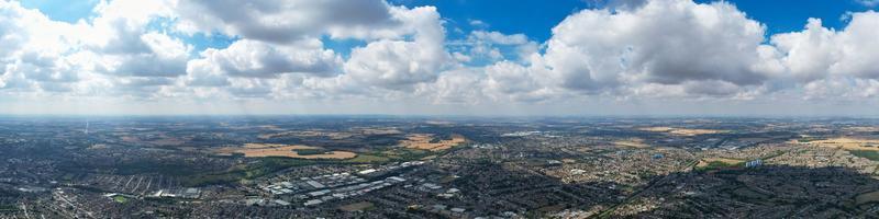 imagens de alto ângulo da cidade britânica e residenciais foto