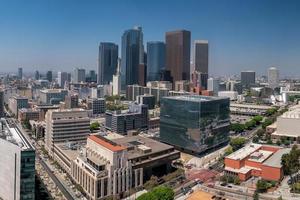 skyline do centro de la los angeles na califórnia foto