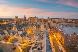 New Haven City Downtown Skyline Cityscape de Connecticut, EUA foto