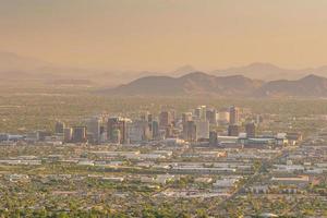 vista superior do centro de Phoenix arizona foto